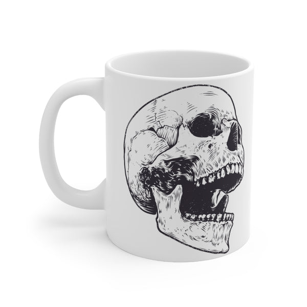 Ceramic Mug 11oz - Anatomic Skull - Left Handed by Zycotic
