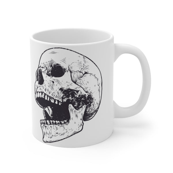 Ceramic Mug 11oz - Anatomic Skull - Right Handed by Zycotic