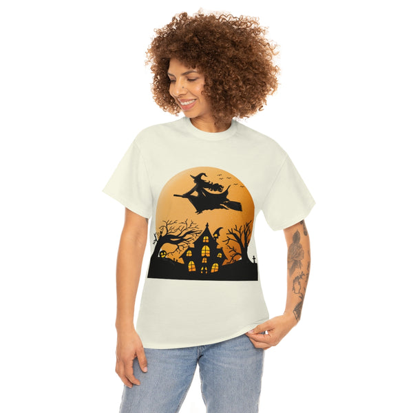 Halloween Unisex Heavy Cotton Tee - Witch by Zycotic