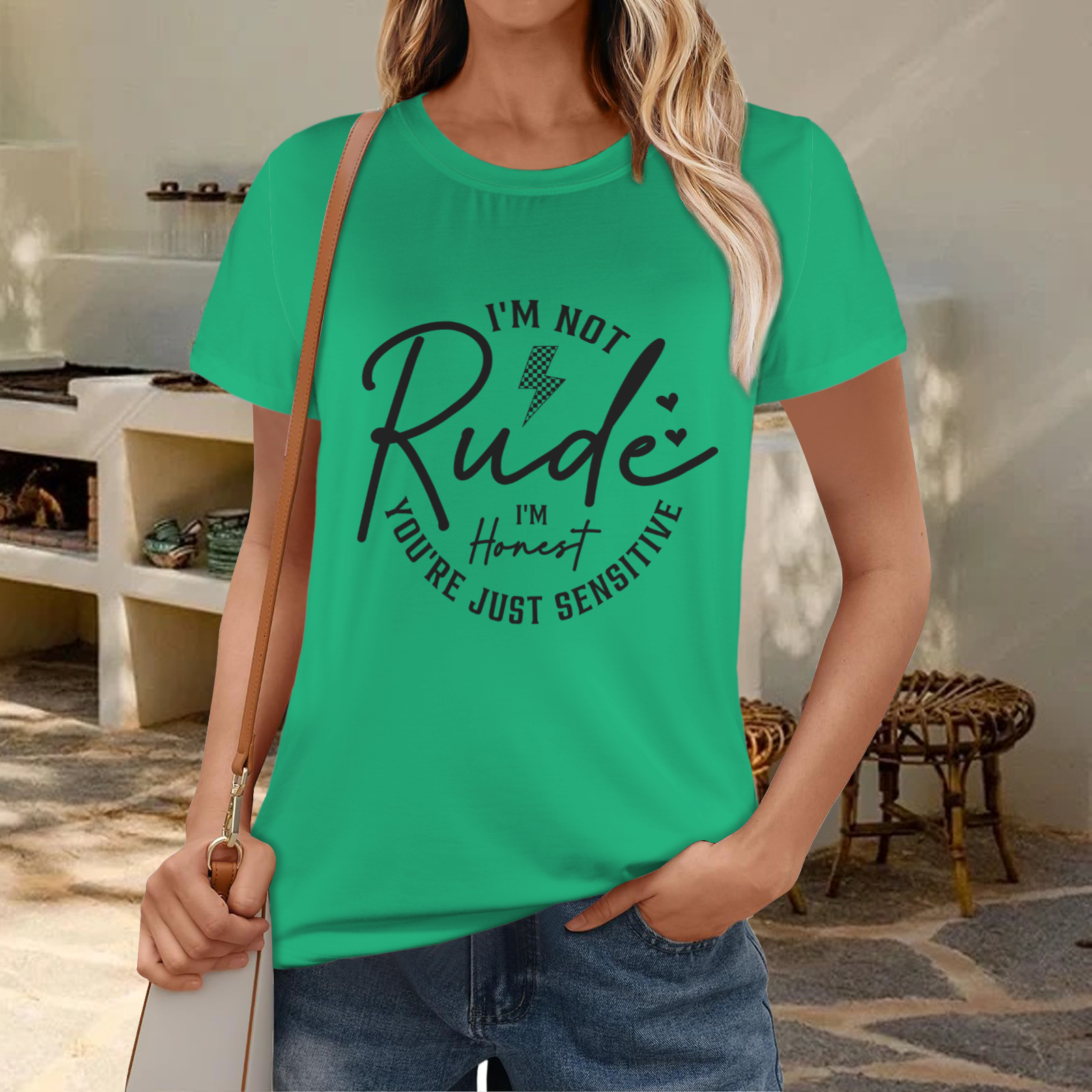 Not Rude T-Shirt - Green