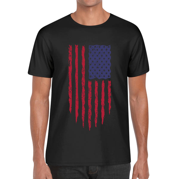Men's Cotton T-Shirt - American Flag 1