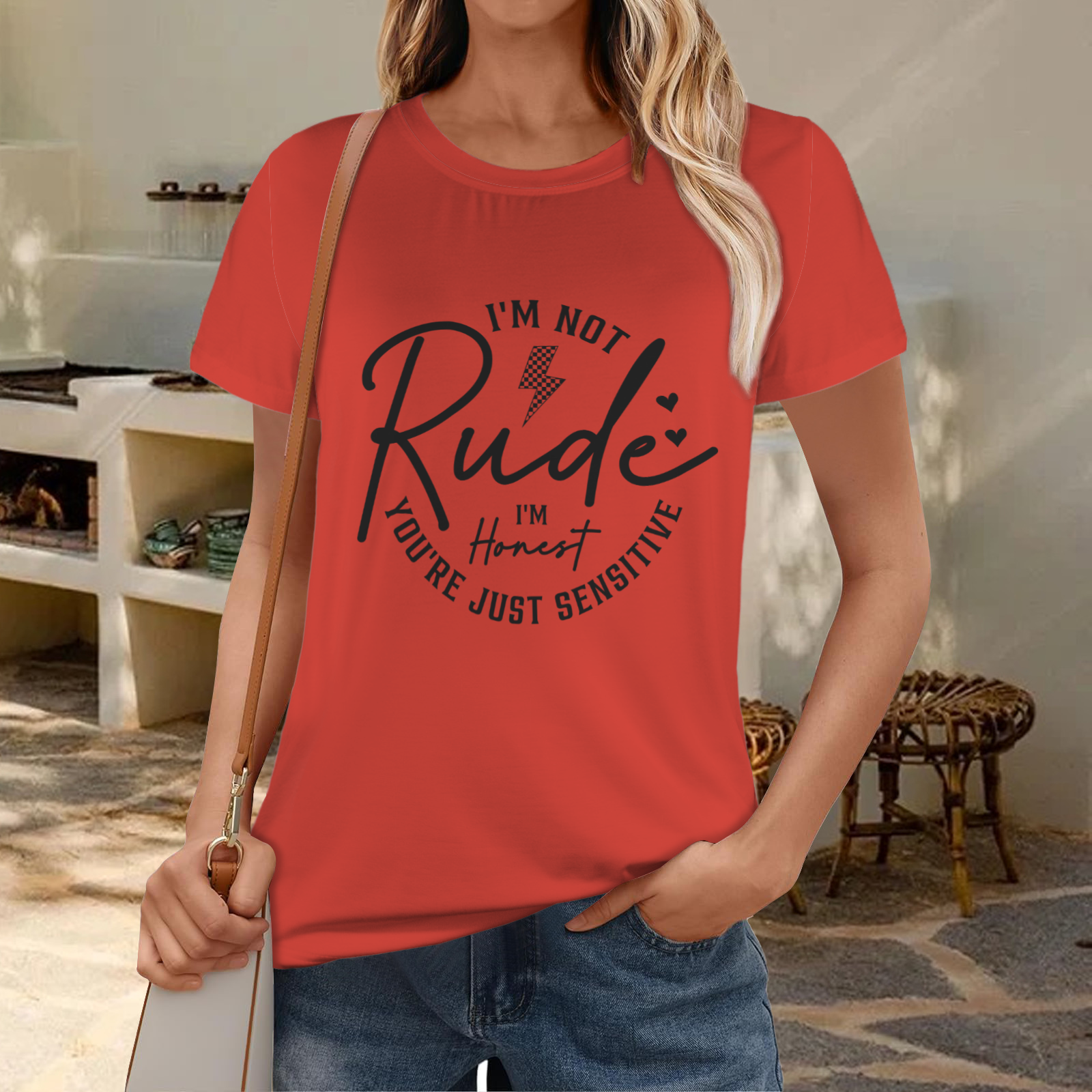 Not Rude T-Shirt - Red