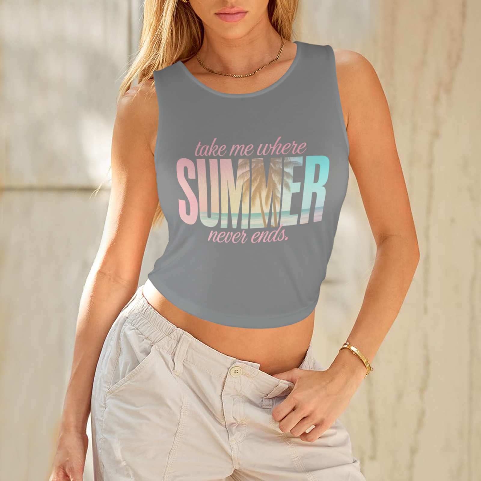 Summer Round Crop Tank - 1