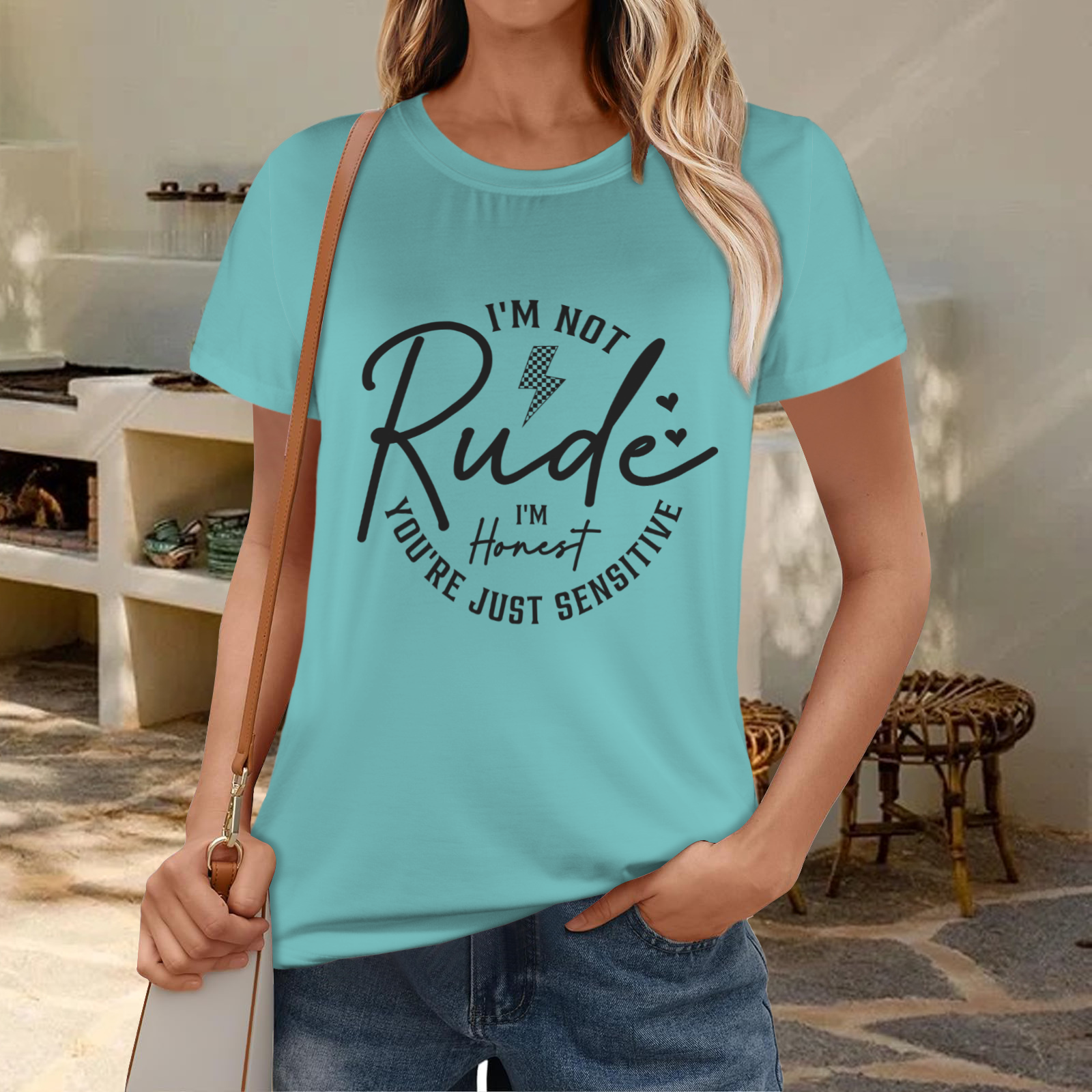 Not Rude T-Shirt - Sea Green