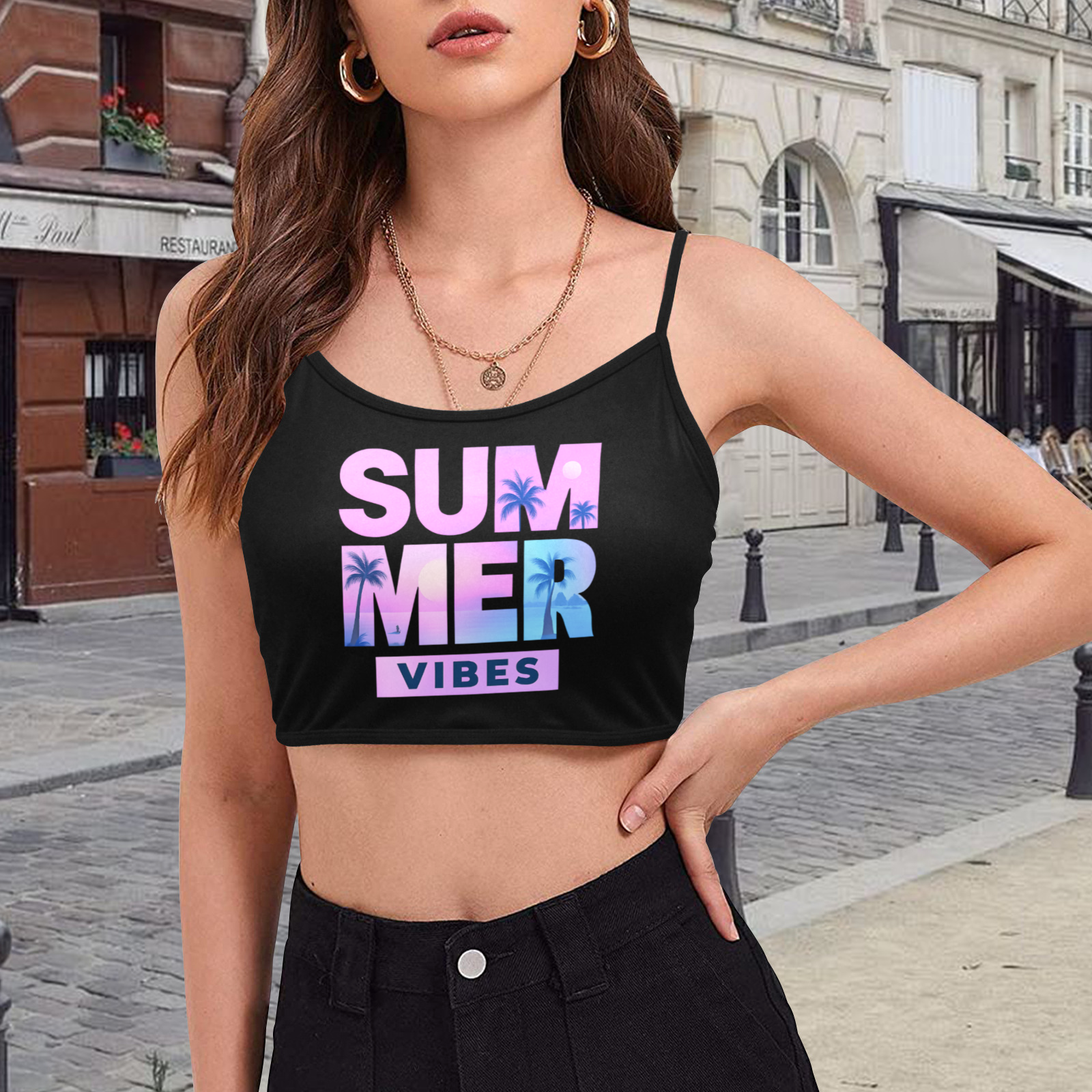 Summer Tank Top - Black 3