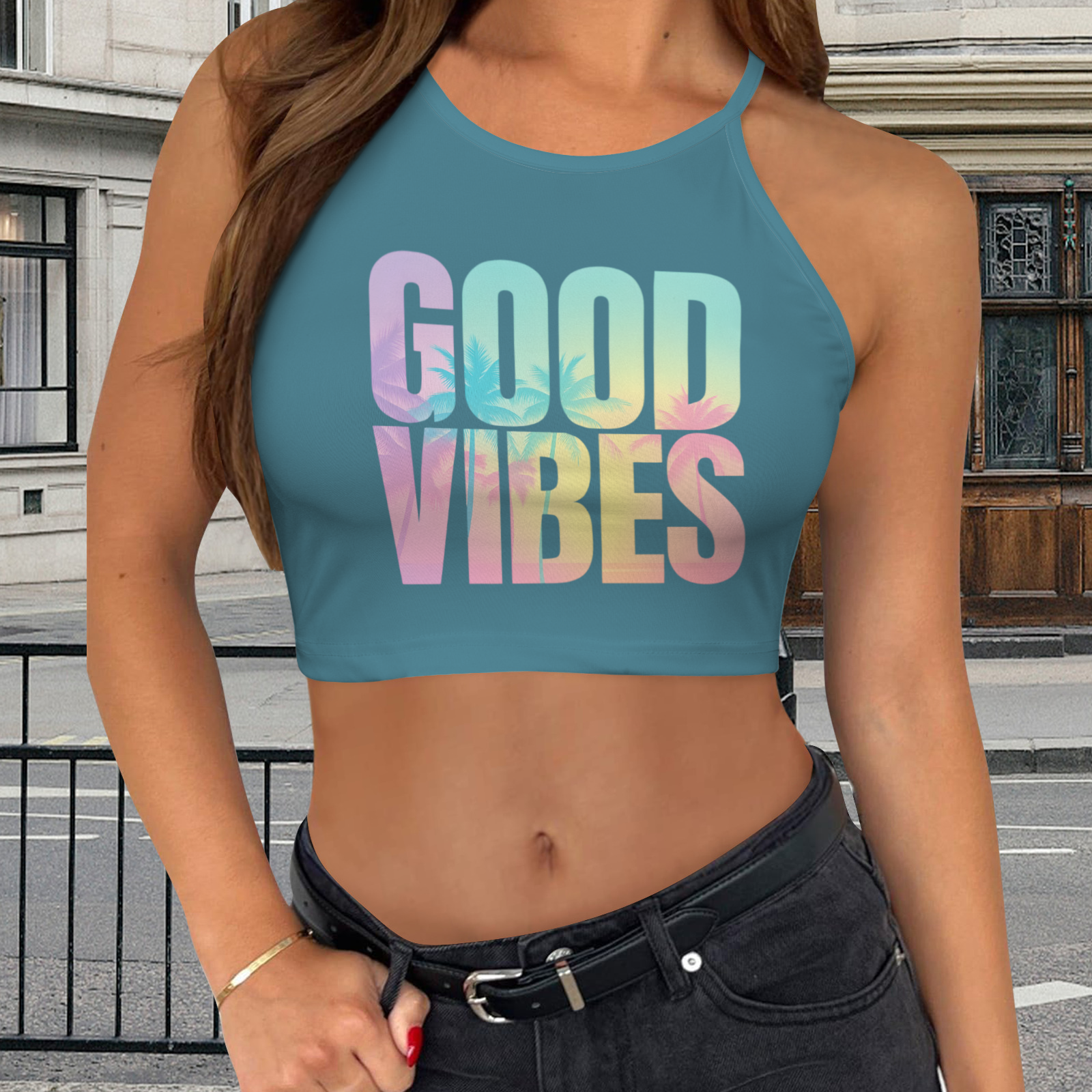 Summer Tank Top 2 - Teal 5