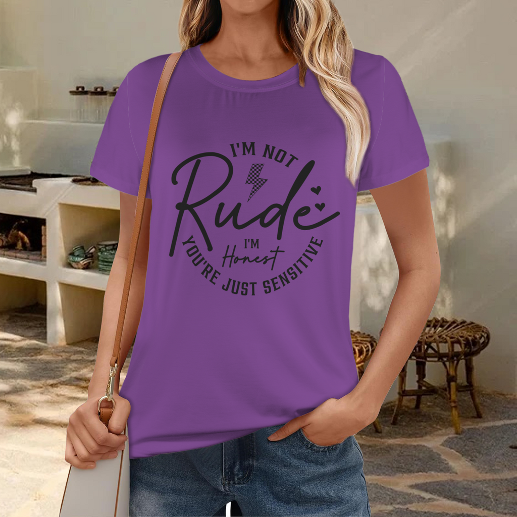 Not Rude T-Shirt - Purple