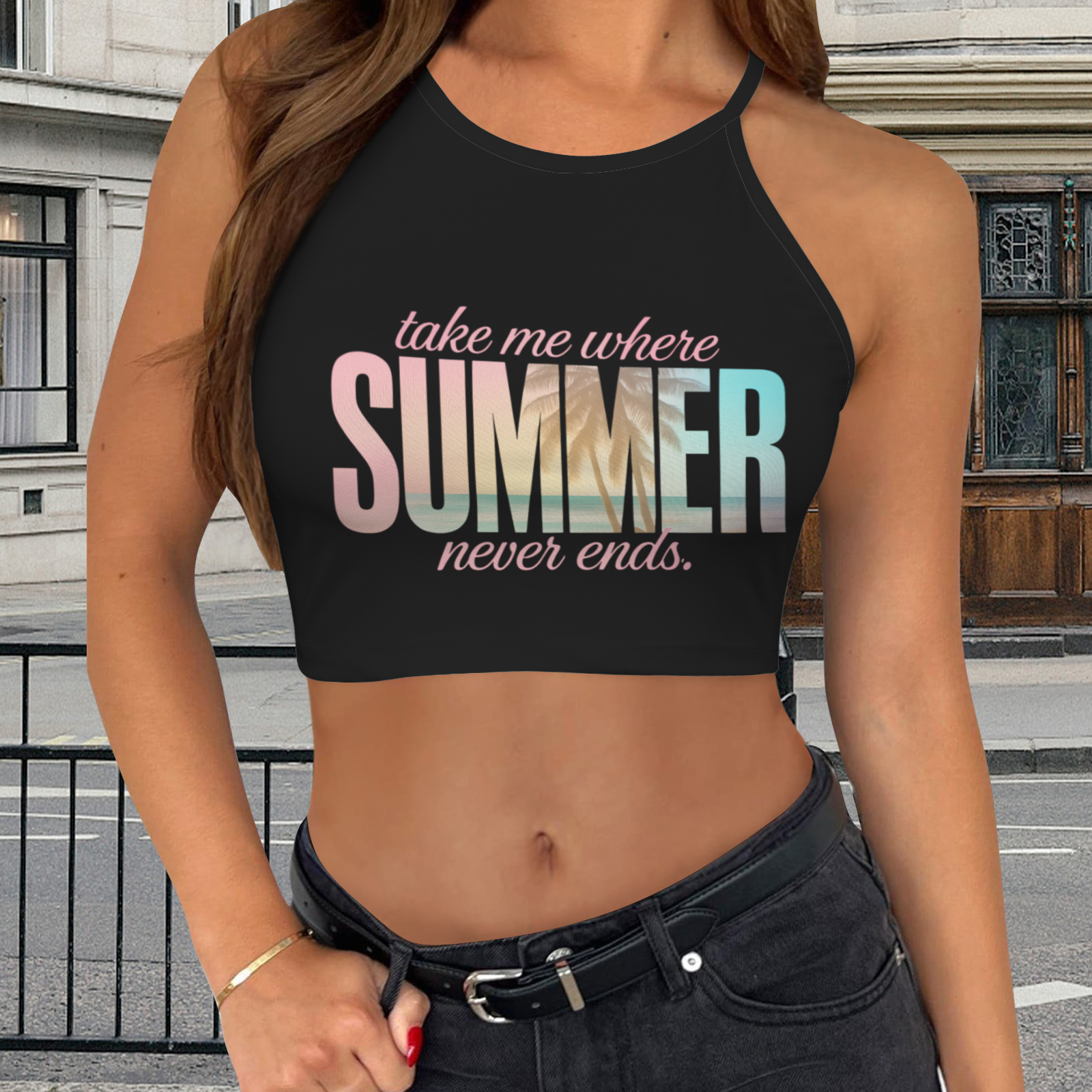 Summer Tank Top 2 - Black 1