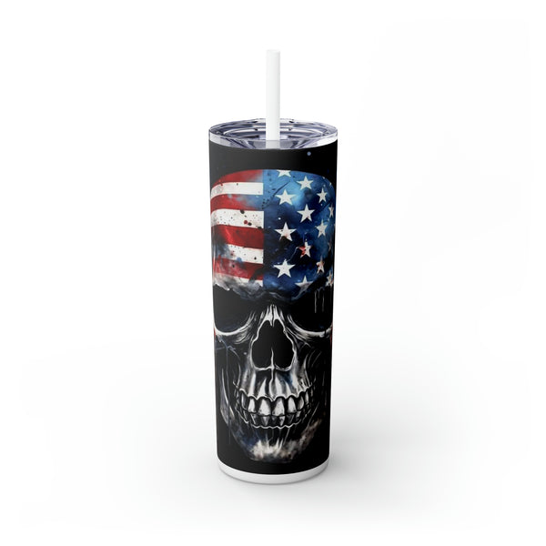 American Skull 001 - 20 oz Tumbler by Zycotic
