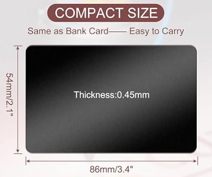 Metal Business Cards 100 Pcs