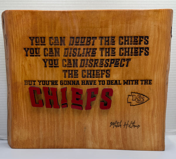 Chiefs Thick Plaque Quote