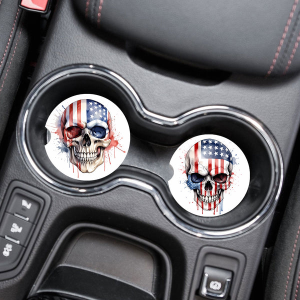 American Skull Car Coasters - Assrt'd by Zycotic