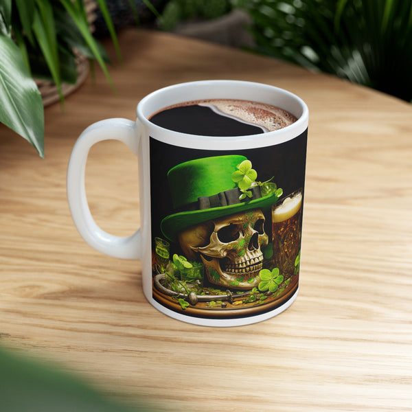 St Patrick's Skull Mug 001 - by Zycotic