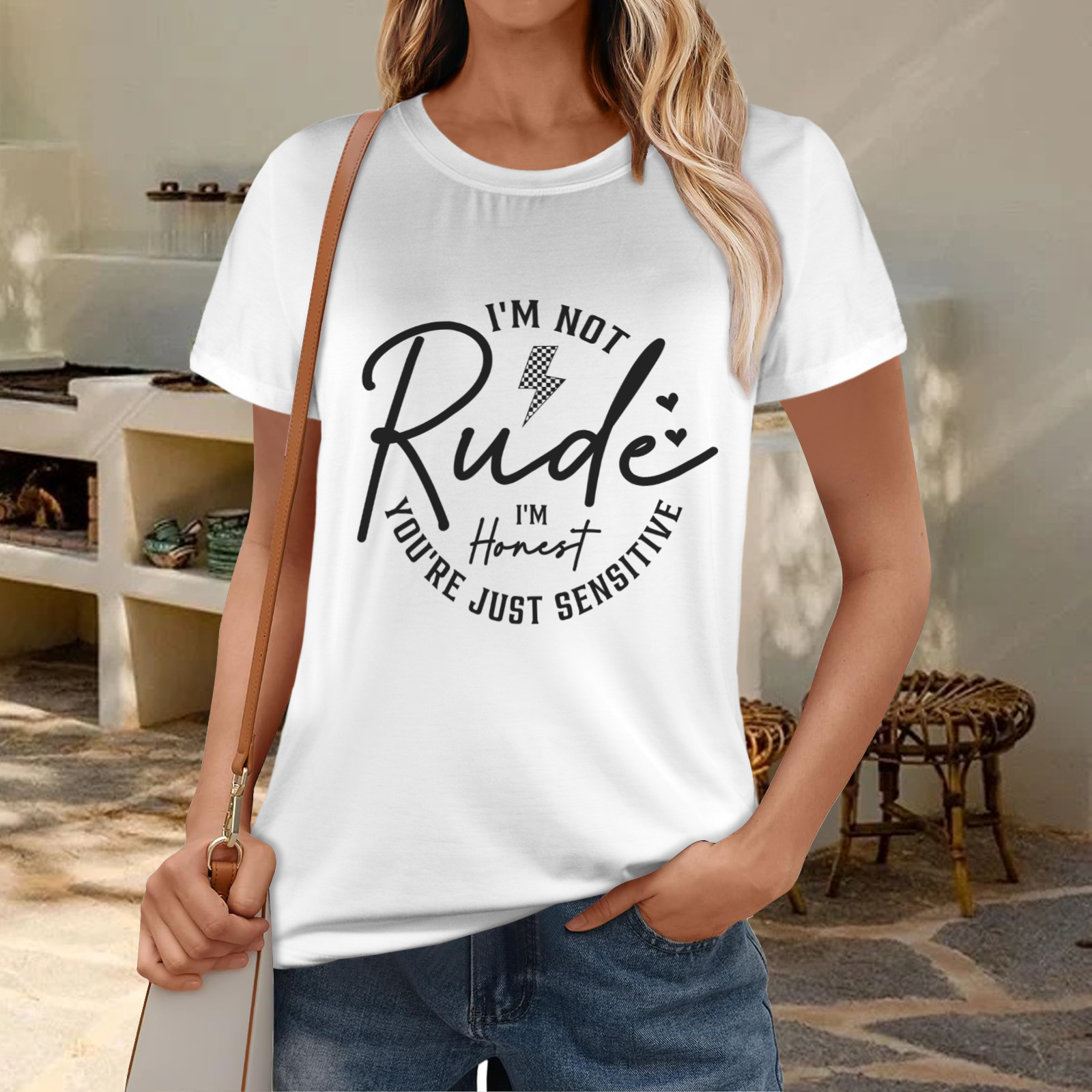 Not Rude T-Shirt - White