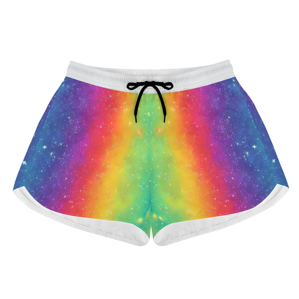 Womens Casual Shorts - Rainbow