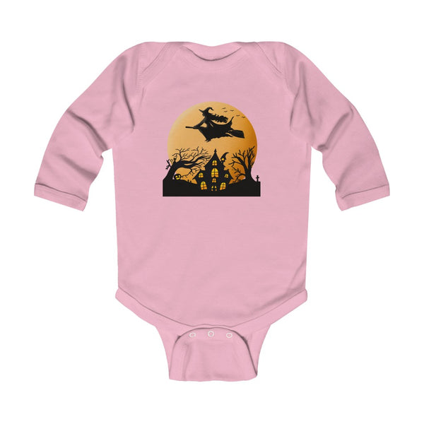 Halloween Infant Long Sleeve Bodysuit - Boy/Girl - Witch by Zycotic