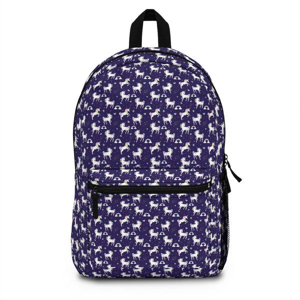Zycotic Purple Unicorn Pattern Backpack