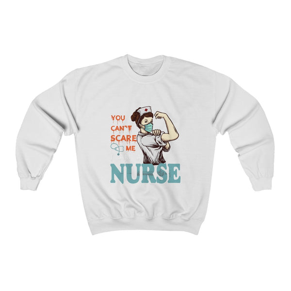Zycotic Unisex Heavy Blend™ Crewneck Sweatshirt - Can't Scare Nurse