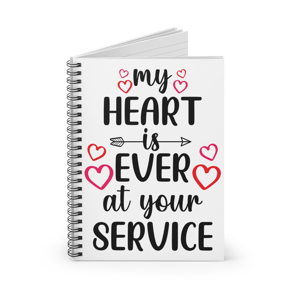 Zycotic - My Heart At Your Service - Spiral Notebook - Ruled Line