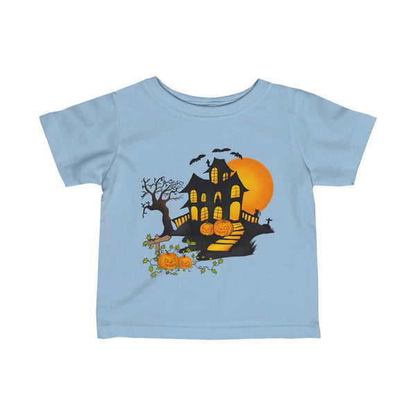 Halloween Infant Fine Jersey Tee 6mo - 24mo - House & Pumpkins by Zycotic