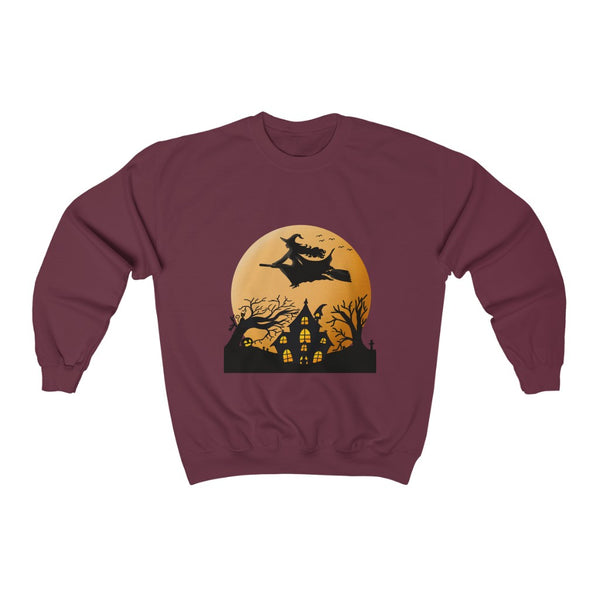 Halloween Unisex Heavy Blend™ Crewneck Sweatshirt - Witch by Zycotic