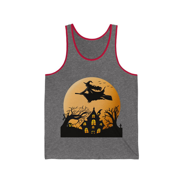 Halloween Unisex Jersey Tank 100% Airlume Cotton - Witch by Zycotic