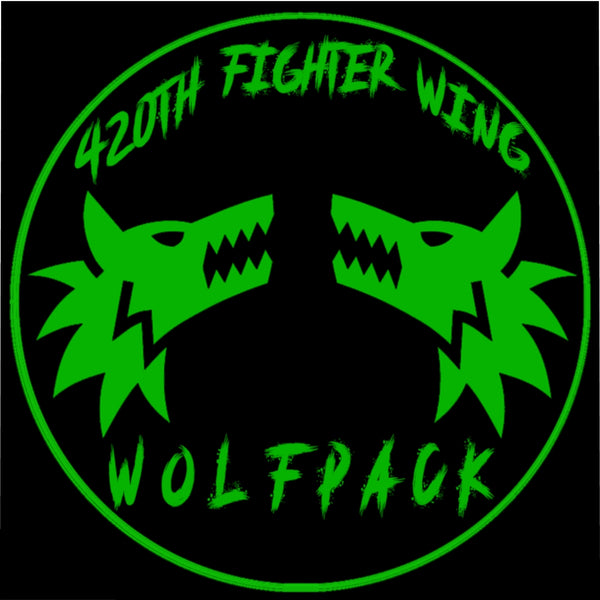 420th Wolfpack - Microfiber Duvet Cover