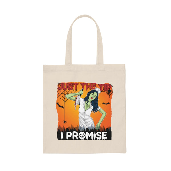Halloween Canvas Tote Candy Bag - Just The Tip by Zycotic