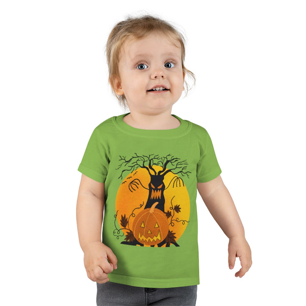 Toddler T-shirt 100% Ringspun Cotton - Boy/Girl - Tree & Pumpkin by Zycotic