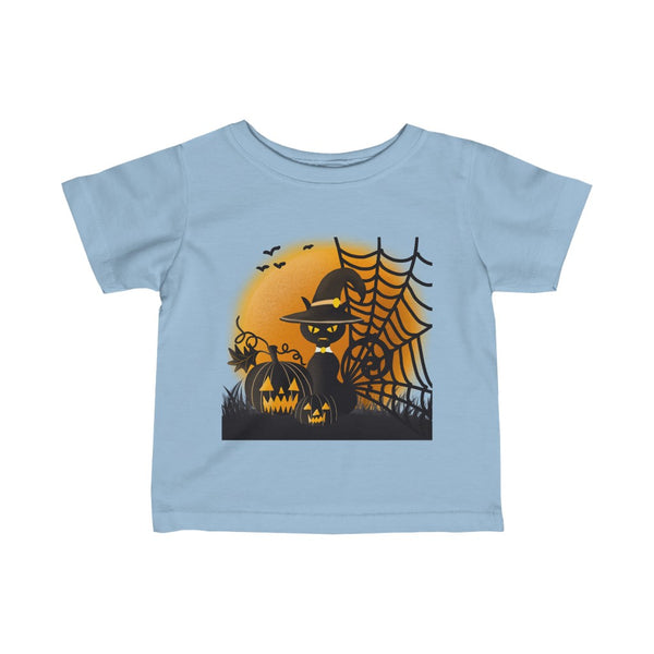 Infant Fine Jersey Tee 6mo - 24mo - Cat & Pumpkins by Zycotic