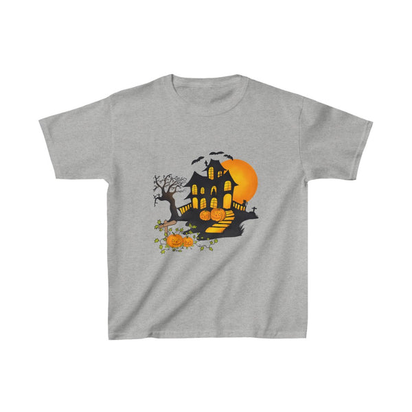 Halloween Kids Heavy Cotton™ Tee - House & Pumpkins by Zycotic
