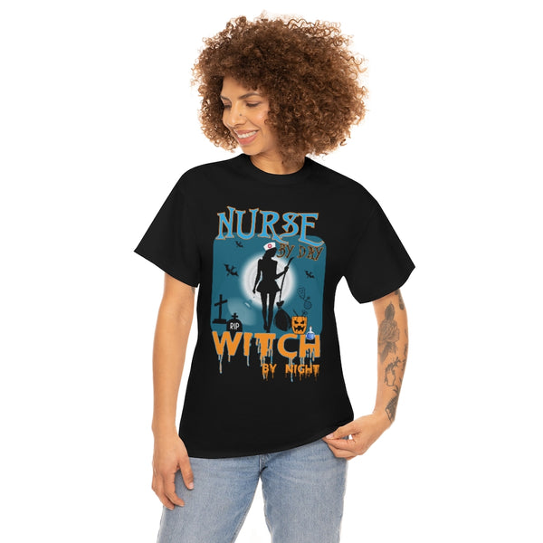 Zycotic Halloween Unisex Heavy Cotton Tee - Nurse Witch